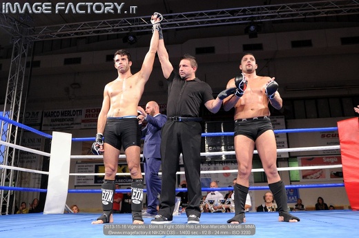 2013-11-16 Vigevano - Born to Fight 3589 Rob Le Noir-Marcello Monetti - MMA